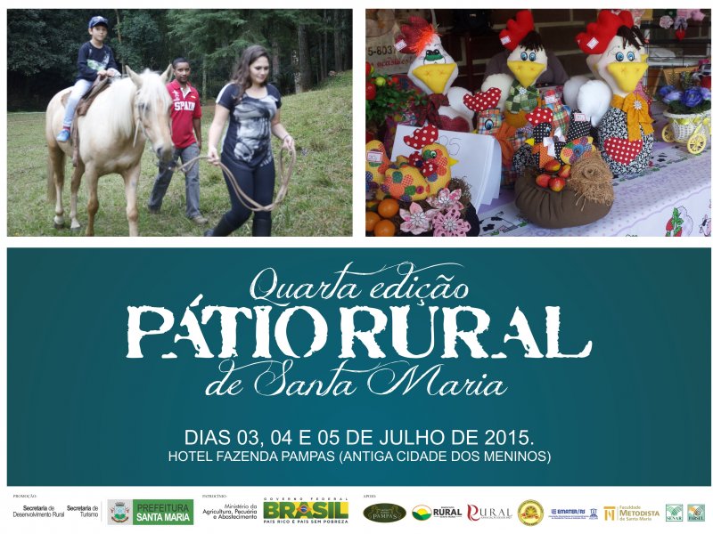 Pátio Rural será acontecerá na sexta, no sábado e no domingo, no Hotel Fazenda pampas