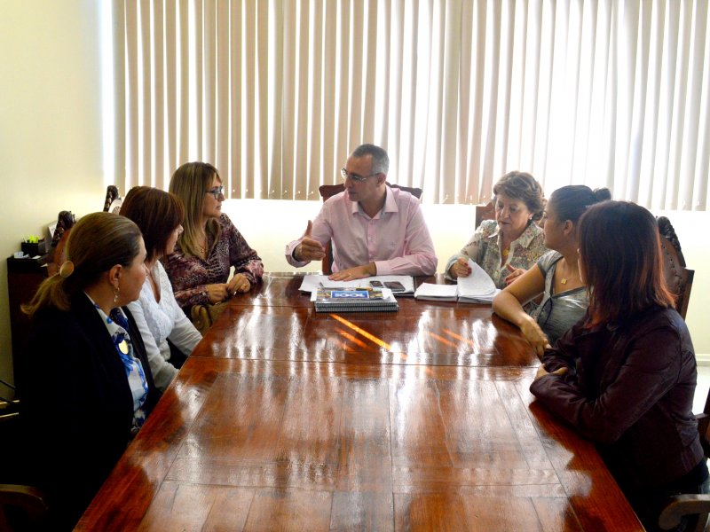 Delegada da Mulher e grupos de proteção às vítimas de violência se reuniram com o chefe do Executivo (Foto: João Alves)