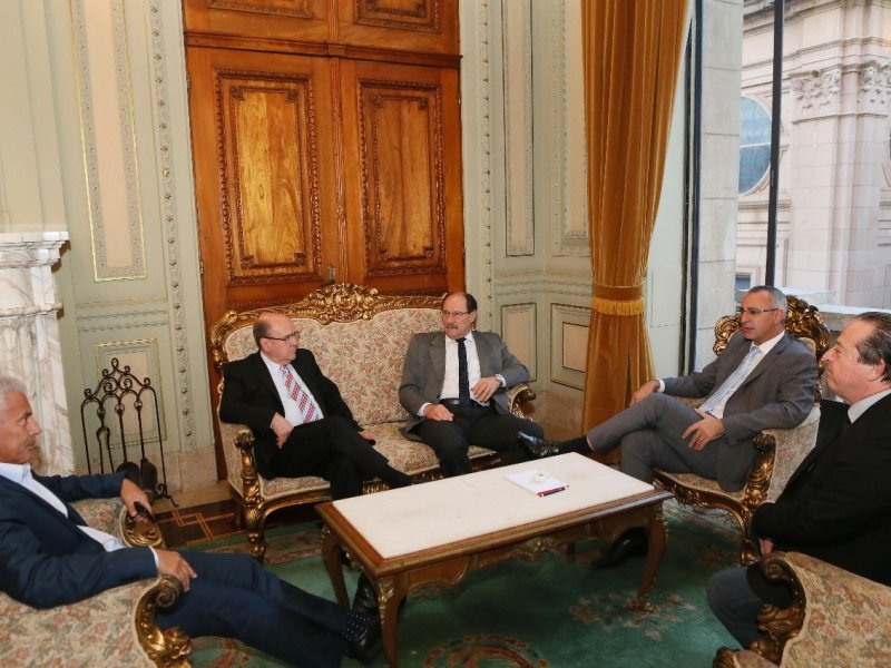 Em agendas na Capital, prefeito e vice-prefeito foram recebidos pelo governador José Ivo Sartori (Foto: Luiz Chaves/Palácio Piratini)