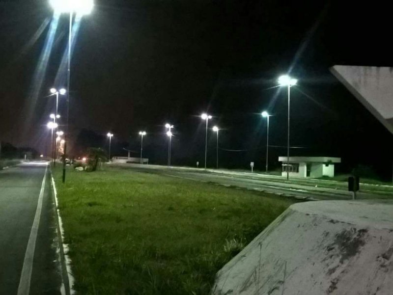 Foi realizada manutenção nos pontos de iluminação e troca de lâmpadas e sensores (Foto: Divulgação/ Prefeitura)