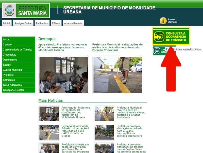 Consulta online pode ser feita no site da Prefeitura, no link de serviços online