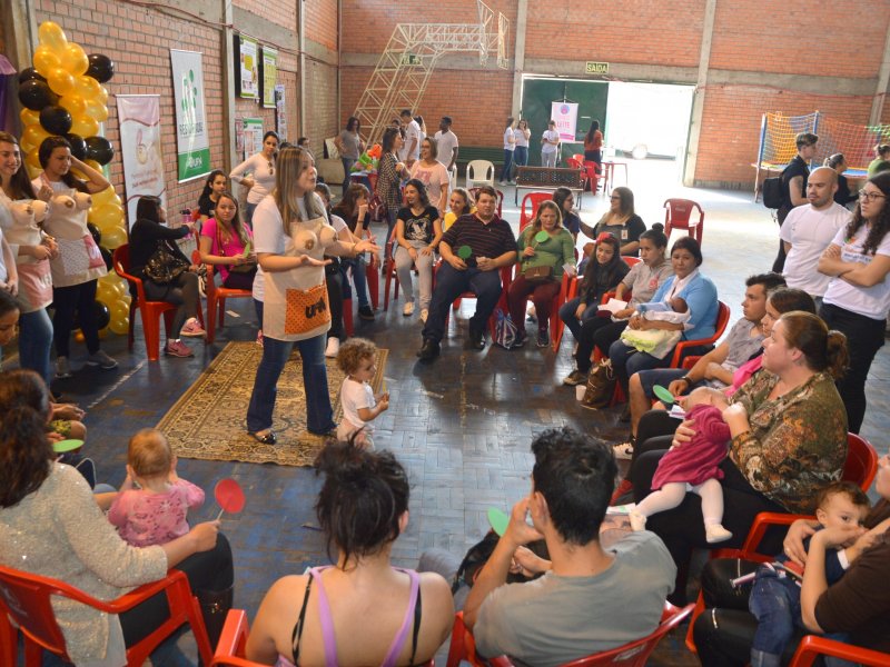 Atividades de orientação às mães e gestantes foram realizados ao longo da tarde (Fotos: João Alves) 