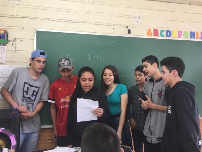 Atividade reuniu os alunos da escola (Foto: Divulgação/ Prefeitura)