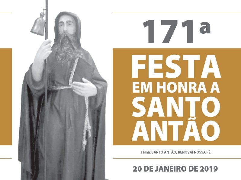 Festa é realizada na Capela do Distrito de Santo Antão (Arte/ Divulgação)