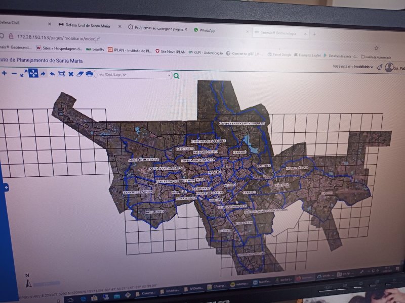 Bairros de Santa Maria (KML) - Gismaps Sistemas