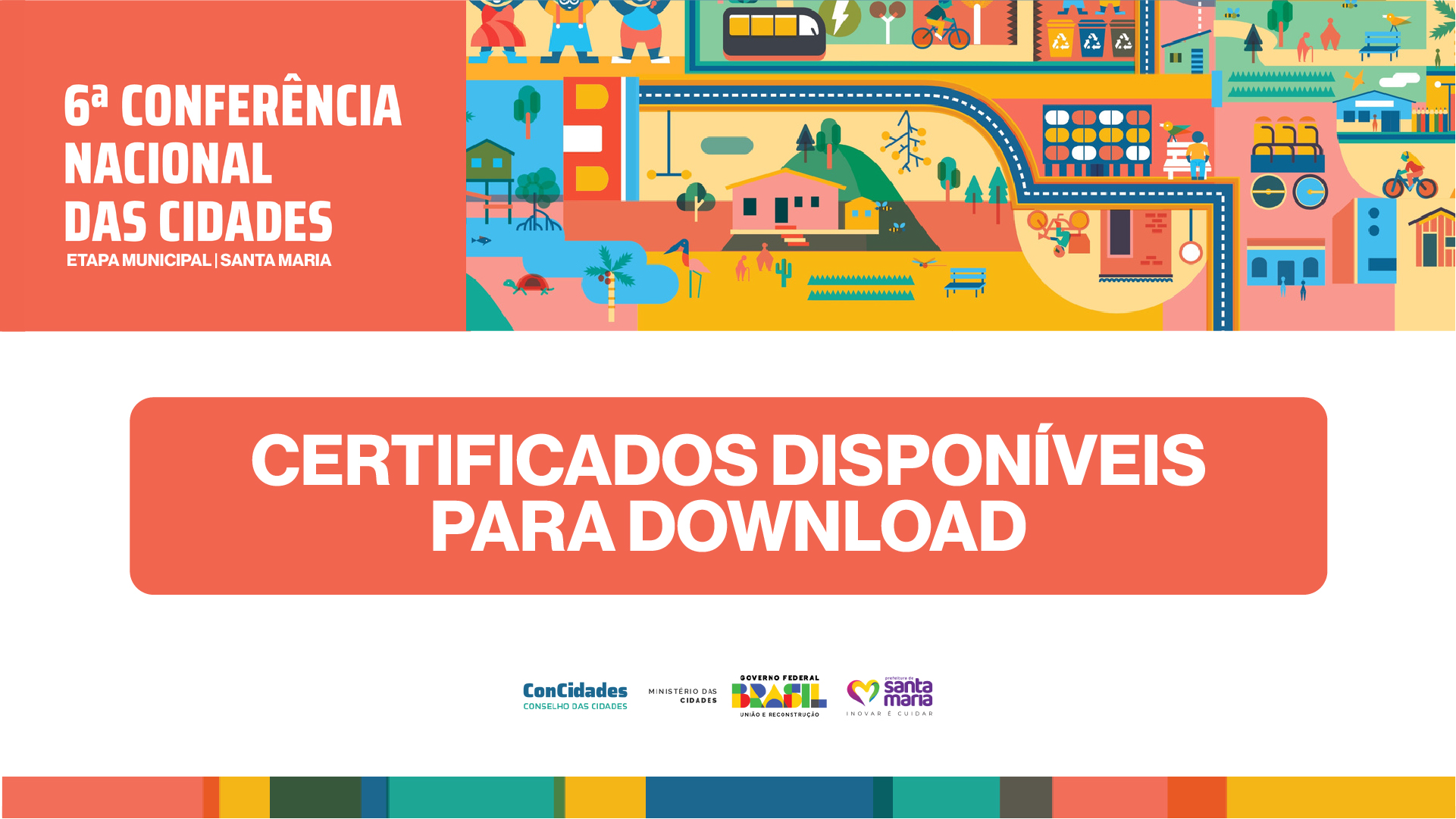 Certificados da 6ª Conferência Nacional das Cidades