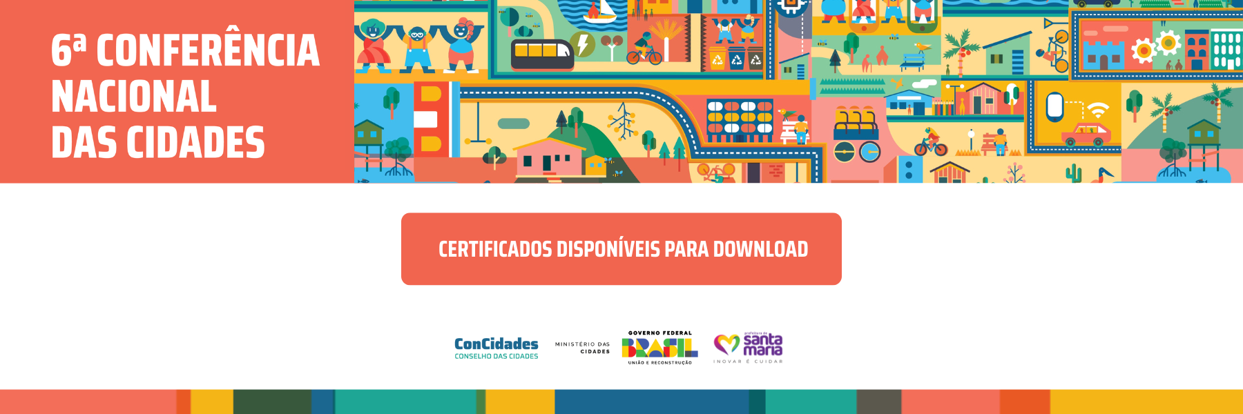 Certificados da 6ª Conferência Nacional das Cidades